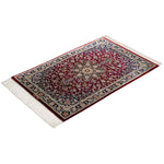 ペルシャ絨毯 シルク 玄関マット クム産