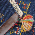 ギャッベ  ペルシャ絨毯 青