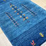 ブルーのギャッベ 玄関マット