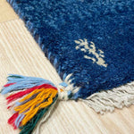 ブルーのギャッベ 玄関マット