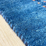 ブルーのギャッベ 玄関マット