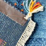 ブルーのギャッベ 玄関マット