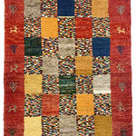 ギャッベ ペルシャ絨毯 赤