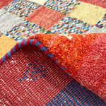 ギャッベ ペルシャ絨毯 赤