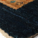 ギャッベ ペルシャ絨毯 青