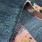 ギャッベ ペルシャ絨毯 青