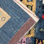 ギャッベ ペルシャ絨毯 青