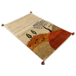 ギャッベ ペルシャ絨毯 絵