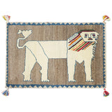 ライオンラグ ペルシャ絨毯 ギャッベ 60x90cm 玄関マット