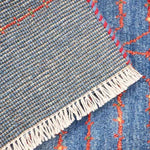 ギャッベ ペルシャ絨毯 青