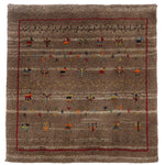 ギャッベ 正方形 ペルシャ絨毯