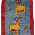 ギャッベ ペルシャ絨毯 鹿