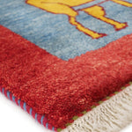 ギャッベ ペルシャ絨毯 鹿