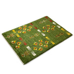 ギャッベ ペルシャ絨毯 緑