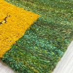 ギャッベ  ペルシャ絨毯 緑