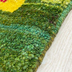 ギャッベ  ペルシャ絨毯 緑