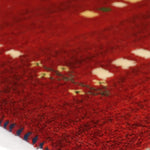 ギャッベ ペルシャ絨毯 赤