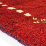 ギャッベ ペルシャ絨毯 赤