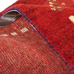 ギャッベ ペルシャ絨毯 赤