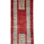 ギャッベ 廊下敷き ペルシャ絨毯 赤