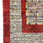 ギャッベ 廊下敷き ペルシャ絨毯 赤