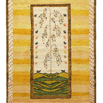 ギャッベ  ペルシャ絨毯 黄色