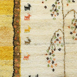 ギャッベ  ペルシャ絨毯 黄色