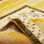 ギャッベ  ペルシャ絨毯 黄色