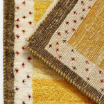 ギャッベ  ペルシャ絨毯 黄色