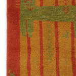 ギャッベ  ライオン ペルシャ絨毯 オレンジ