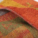 ギャッベ  ライオン ペルシャ絨毯 オレンジ