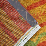 ギャッベ  ライオン ペルシャ絨毯 オレンジ