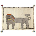 ギャッベ  ライオン ペルシャ絨毯