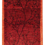 ギャッベ ペルシャ絨毯 赤