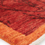 ギャッベ ペルシャ絨毯 赤