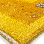 ギャッベ ペルシャ絨毯 黄色