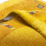 ギャッベ ペルシャ絨毯 黄色