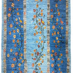 ギャッベ  ペルシャ絨毯 青