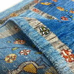 ギャッベ  ペルシャ絨毯 青