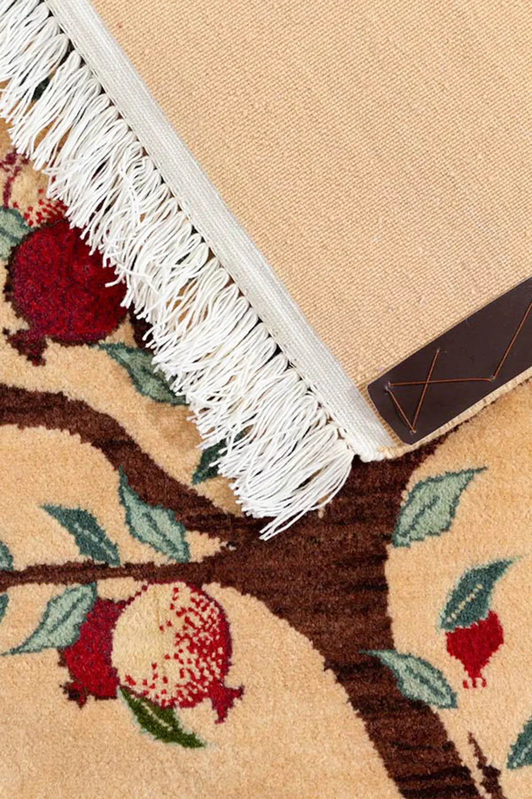 ギャッベ 150×210cm アイボリー リビング 手織り｜SATHI RUGS