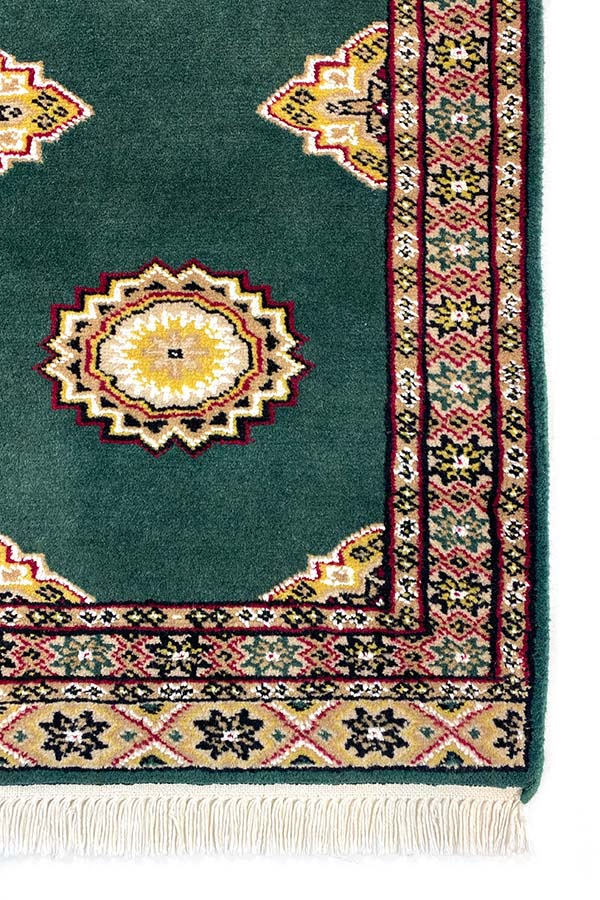 パキスタン絨毯　シルクタッチ　約50cm x 90cm
