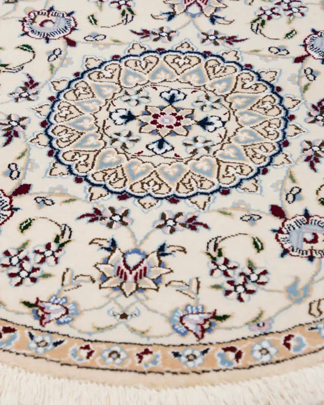 ペルシャ絨毯 ナイン産 ウール 約80cm x 80cm|SATHI RUGS ペルシャ絨毯 ナイン産 ウール 約80cm x 80cm|SATHI RUGS