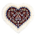 Persian Rug Nain Wool Approx. 39cm x 36cm