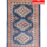 【福袋】パキスタン絨毯　約44cm x 77cm