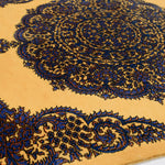 ペルシャ絨毯 クム産 サイディ工房 シルク 52x82cm 黄色 イエロー 手織り ラグ