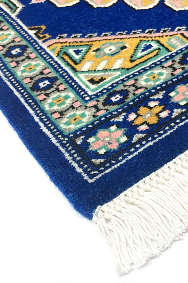 パキスタン絨毯 ブルー