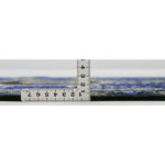 ペルシャ絨毯 クム産 カンバルザデ工房製 シルク手織りラグ（約80×120cm）青と黒のグラデーション、メダリオンとガンディール文様入り