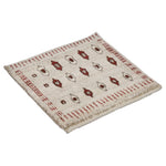 ペルシャ絨毯 ギャッベ ウール 座布団 幾何学模様 手織り ラグ