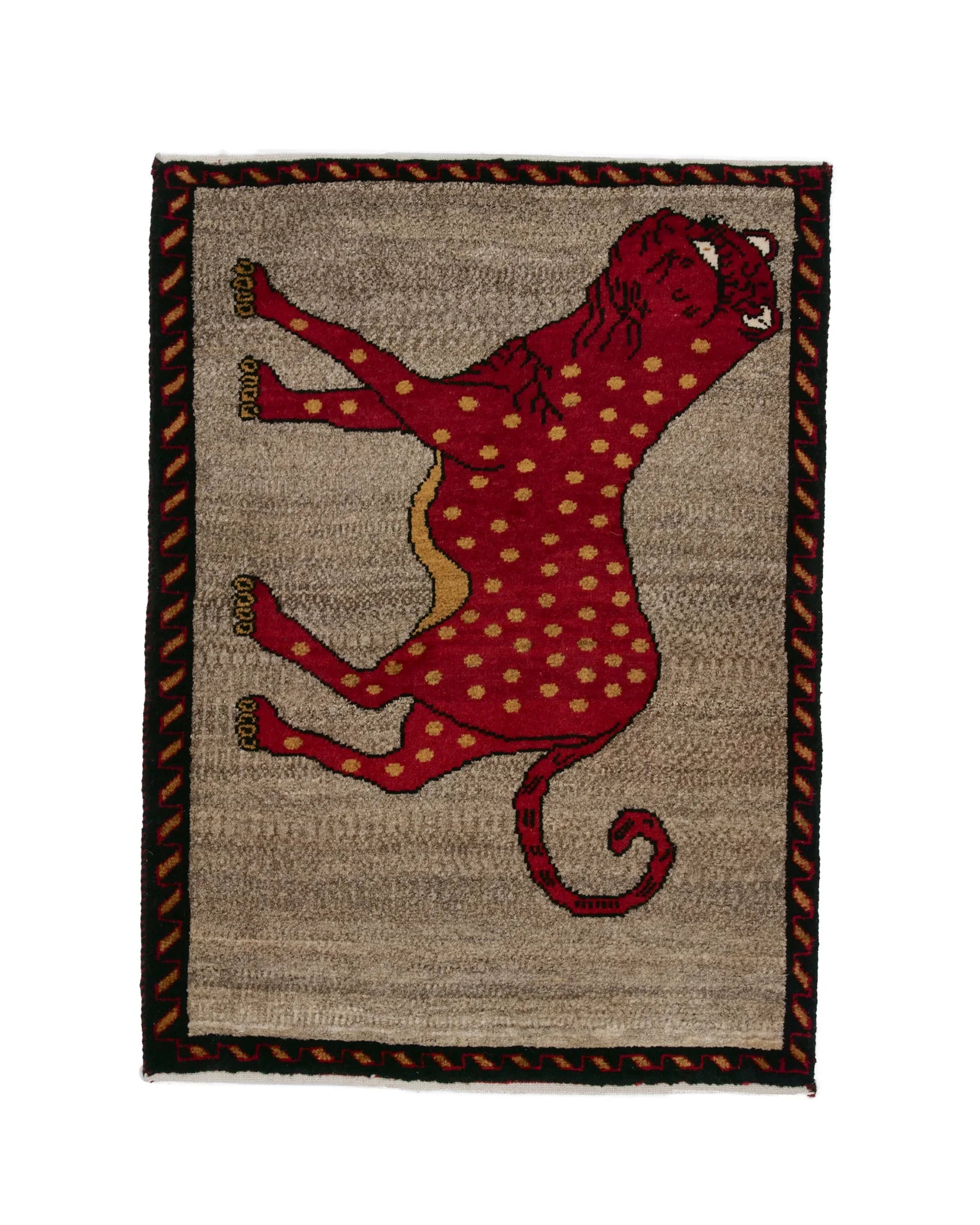 ペルシャ 手結び Khal Mohammadi ヴィンテージラグ 51x65cm ペルシャ絨毯 玄関マットサイズ【サティラグス | 手織り絨毯専門店】