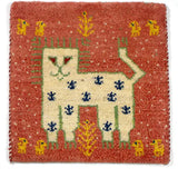 【福袋】【2枚】ライオンギャッベ 約40cm x 40cm